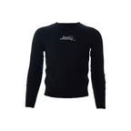 Community Letter Embroidery Slim Fit Sweater