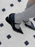 INTAO Red Pointed Toe Mary Jane Heels