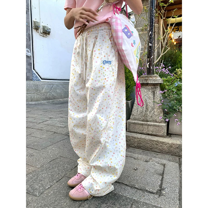 CCKOK Hand Painted Star Print Pants