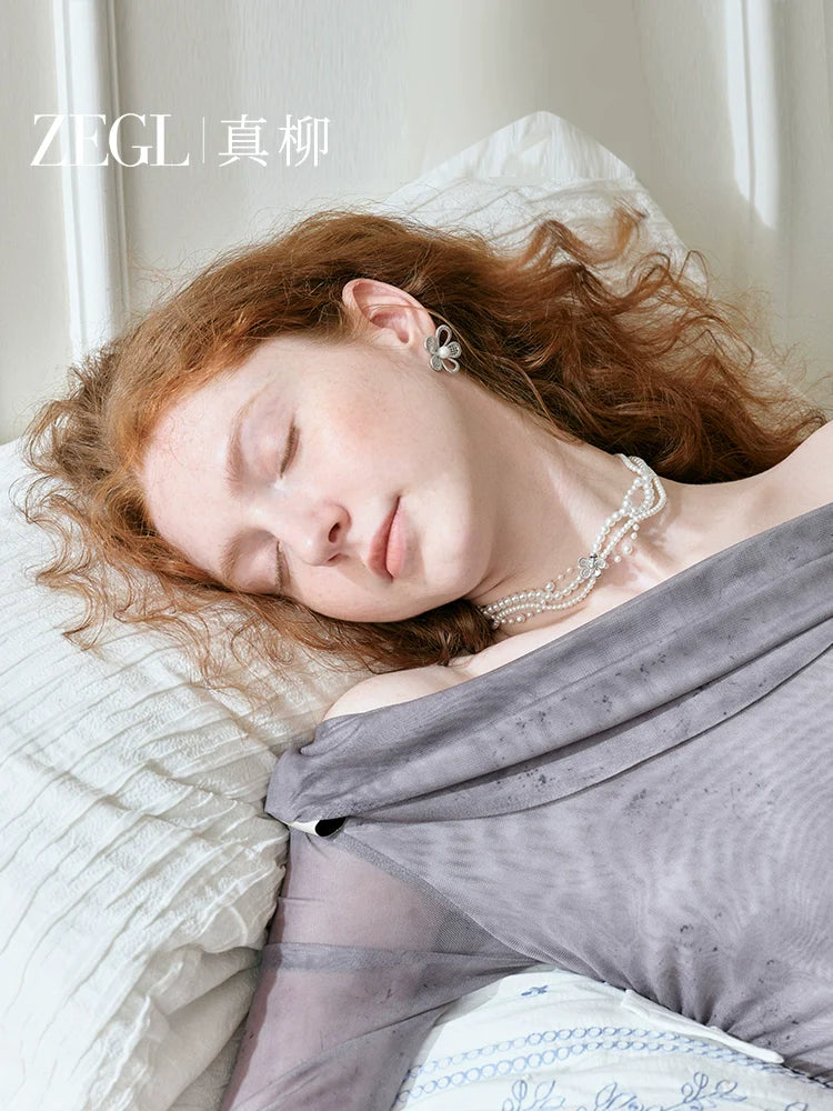 ZEGL Pearl Light Luxury Niche Necklace