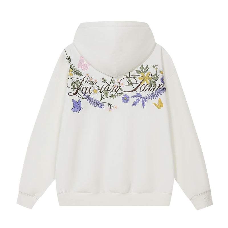 harshandcruel floral hoodie