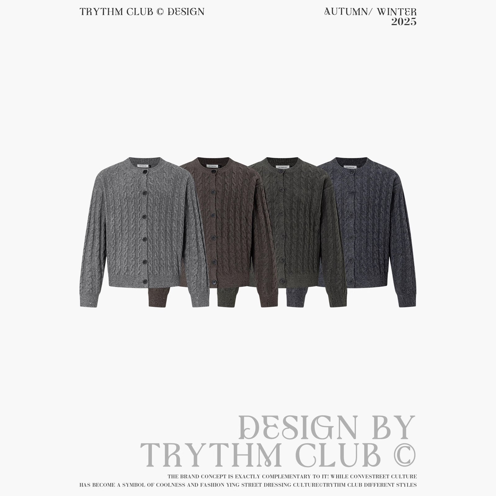 TRYTHMCLUB Vintage Knitted Wool Sweater