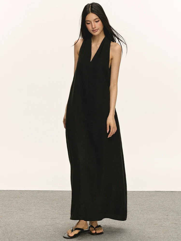 Anna Aneae Premium V-Neck Neck Dress