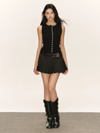 Ariseism Vintage Sleeveless Knitted Vest