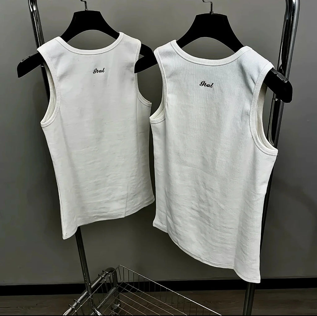 GTAL Threaded Bottom Shirt Sleeveless Tee
