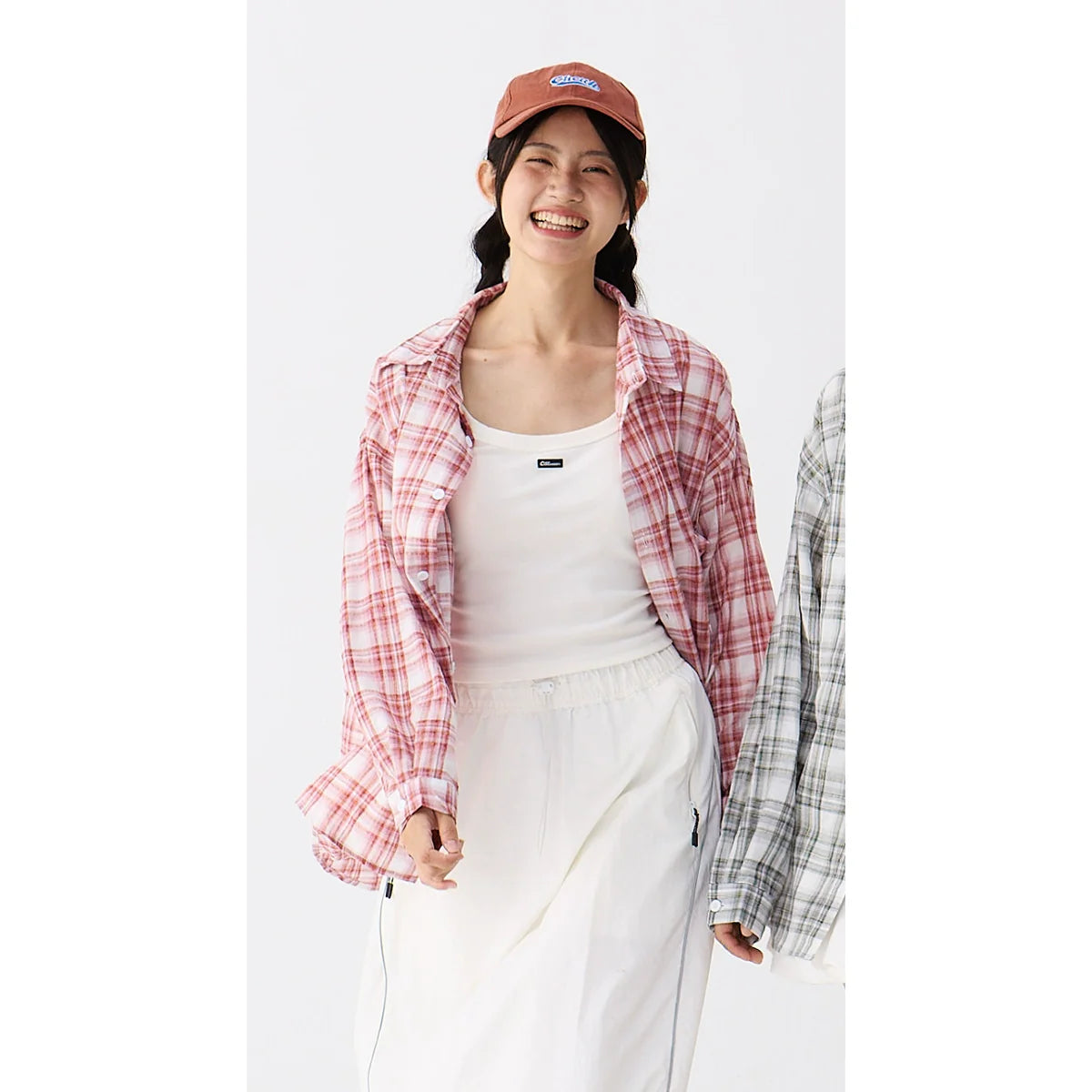 OWOX Loose Casual Checked Lapel Versatile Shirt