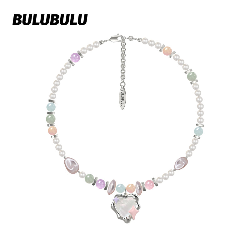 BULUBULU Sugar Bean Story Mother-of-Pearl Star Earrings