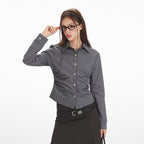 Nariele Slim Fit Skinny Waist Long Sleeve Shirt