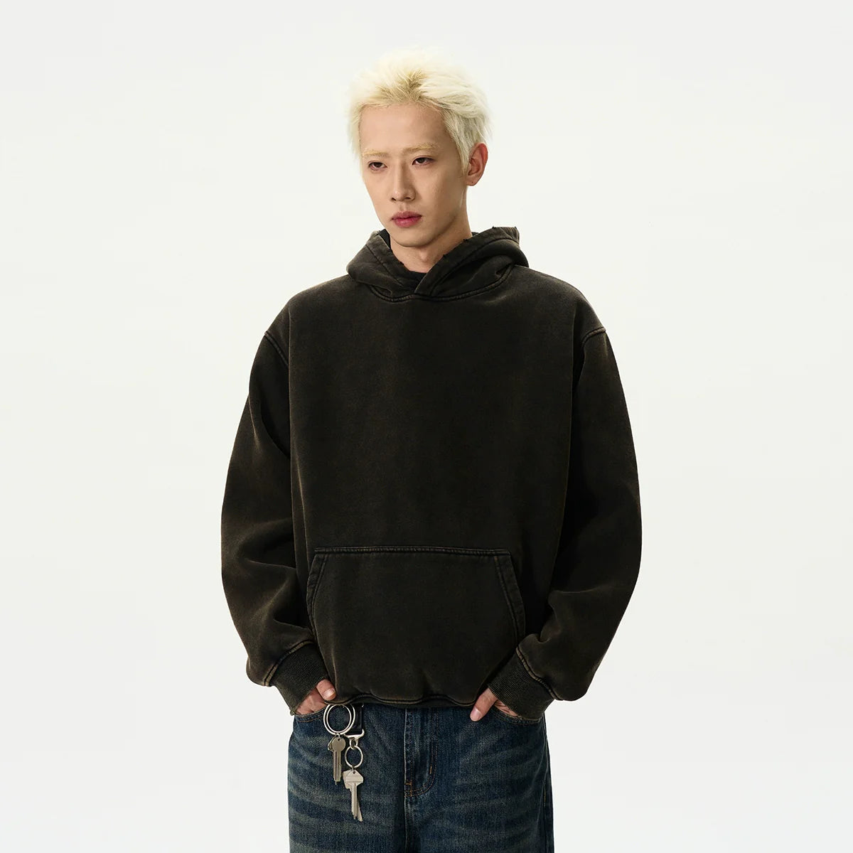 A PUEE Vintage Fleece Hooded Sweater