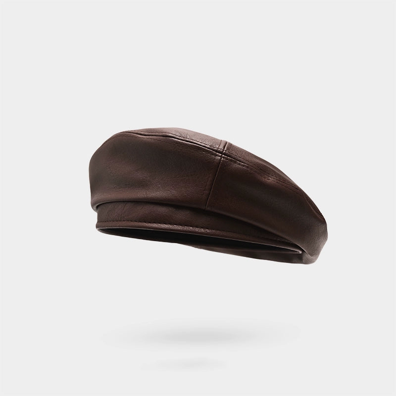 Winnie Lee Leather Beret