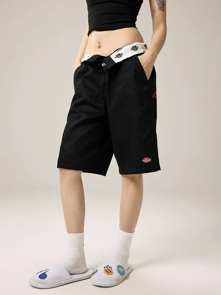 Remedy Guochao Loose Straight Casual Shorts
