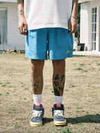 CoosRetro Embroidered Casual Loose Shorts