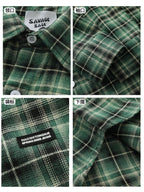 American Retro British Plaid Long-Sleeve Shirt