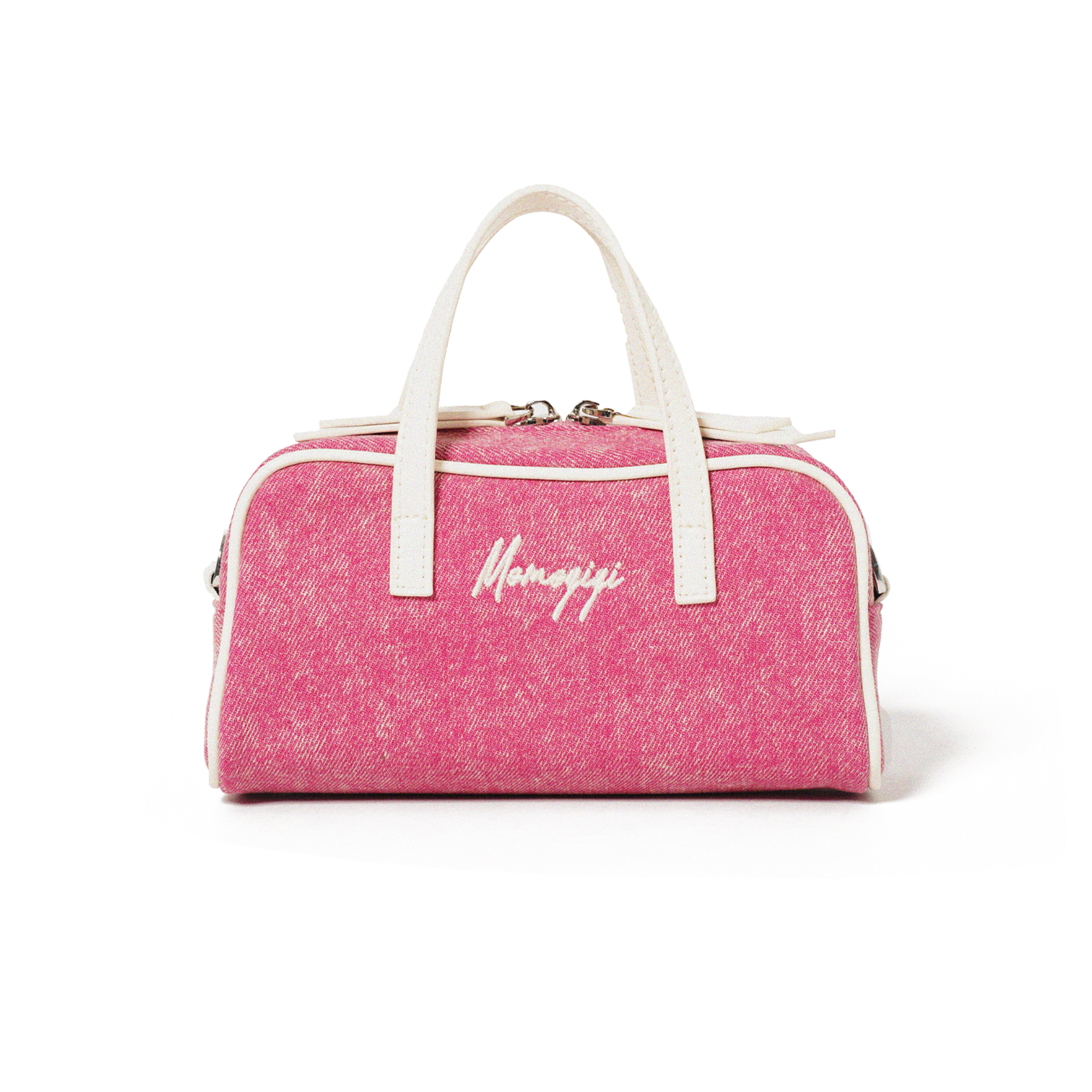 Momogigi is a summer getaway, retro washed denim mini shoulder messenger Boston bag