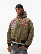 STK SmallTownKid Concealed Plush Hooded Mountain Jacket