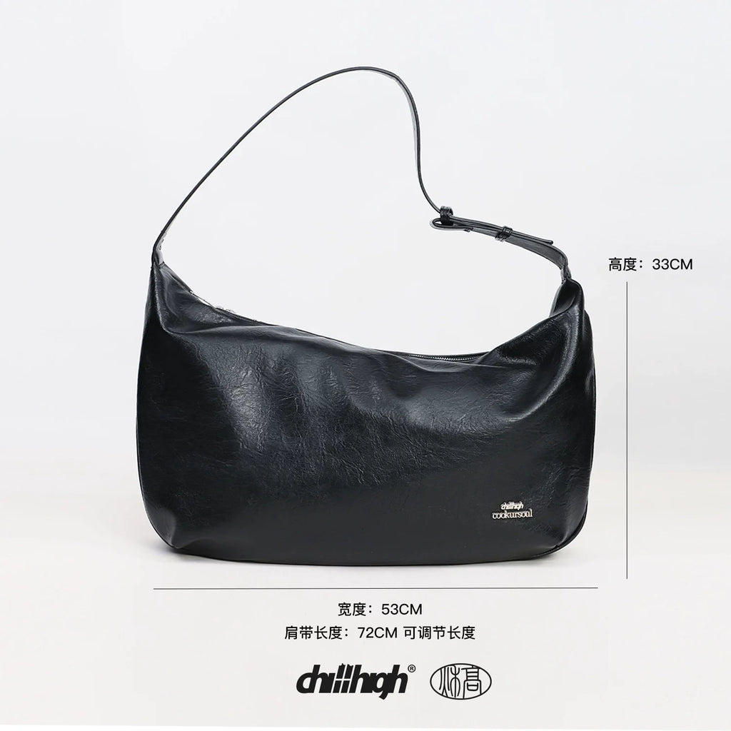 ChillHigh Leather Minimalist Large Capacity Messenger Bag