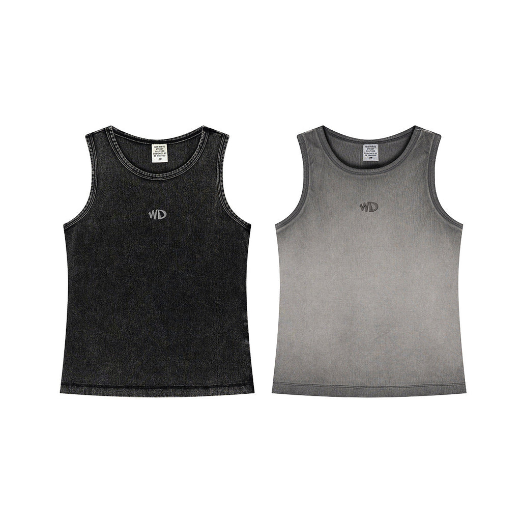 BE Women's Embroidery Logo Slim Fit Vest tee