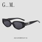 Retro GM Cat Eye Sunglasses Fashion Diamond UV Style