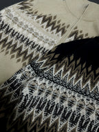 GRAYDREAMS Fair Isle Old Money Cardigan Sweater