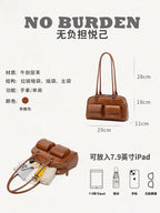 Neeley Soft Cowhide Luxury Boston Bag