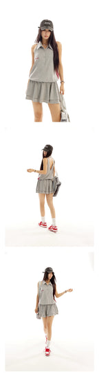 Zero Polo Neck Halter Dress