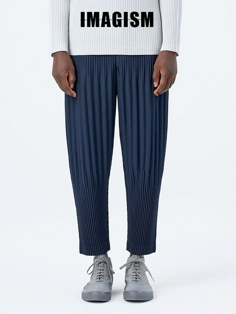 IMAGISM Japanese Pleated Harem Lantern Nine Point Pants JF151