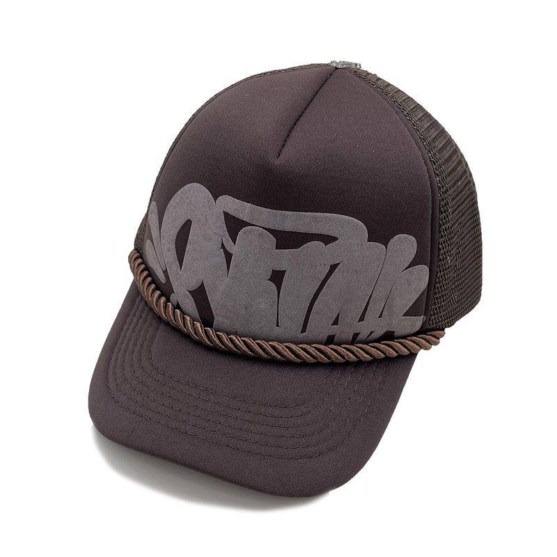Cross Border Letter Printing Mesh Peak Cap