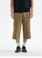 BUTTBILL 25SS Urban Safari Vintage Commuter Japanese Leaven Wash Logging Tooling Capris Shorts