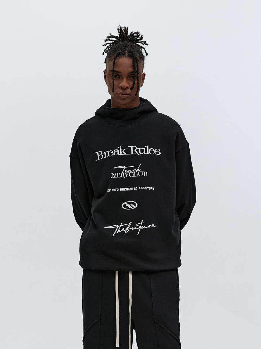 ATRY Tagline Chain Print Crew Neck Sweater