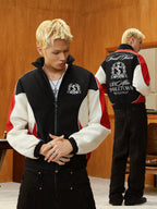 STK SmallTownKid Badge Racing Spliced Sports Jacket