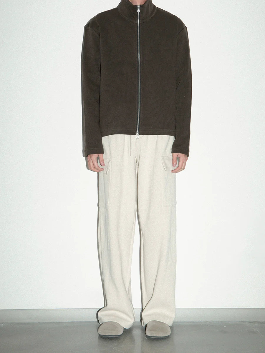 PLUS NO LOGO Casual Jacquard Striped Sweater Jacket