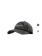 MUCUNXI Distressed Letter Camouflage Baseball Cap