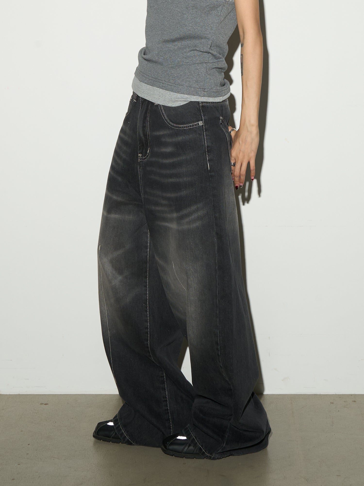 MICHINNYON wash denim