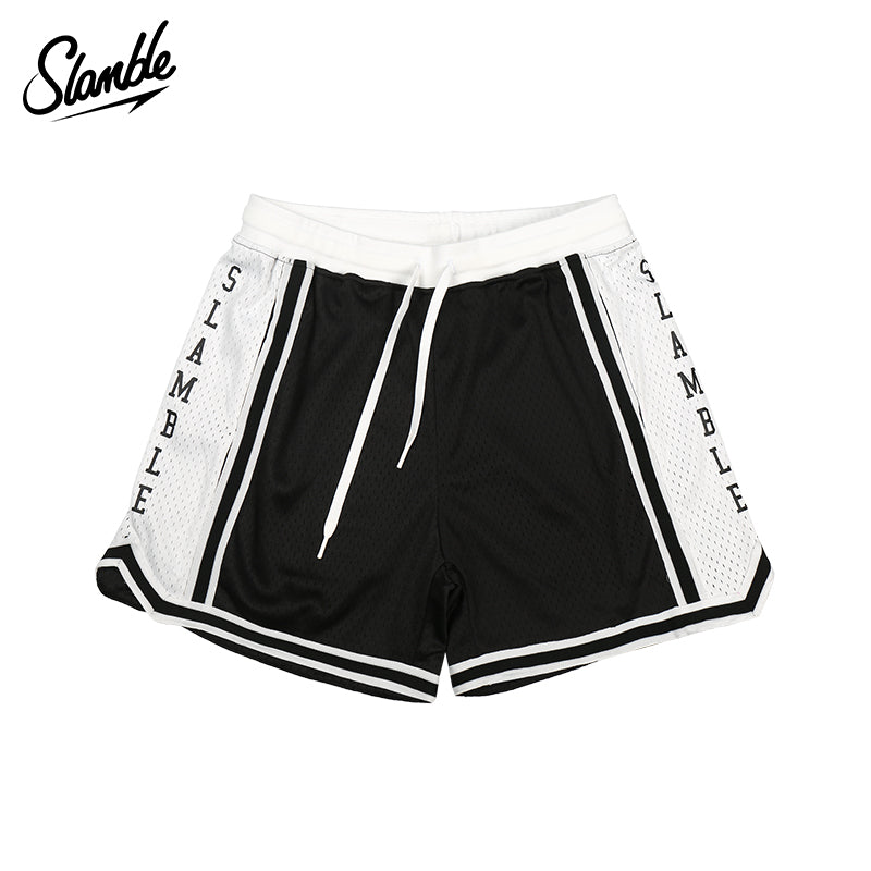 SLAMBLE Color-Block Quick-Dry Basketball Shorts