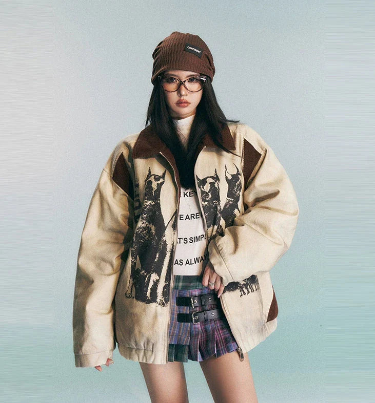 KKYES Vintage Doberman Jacket