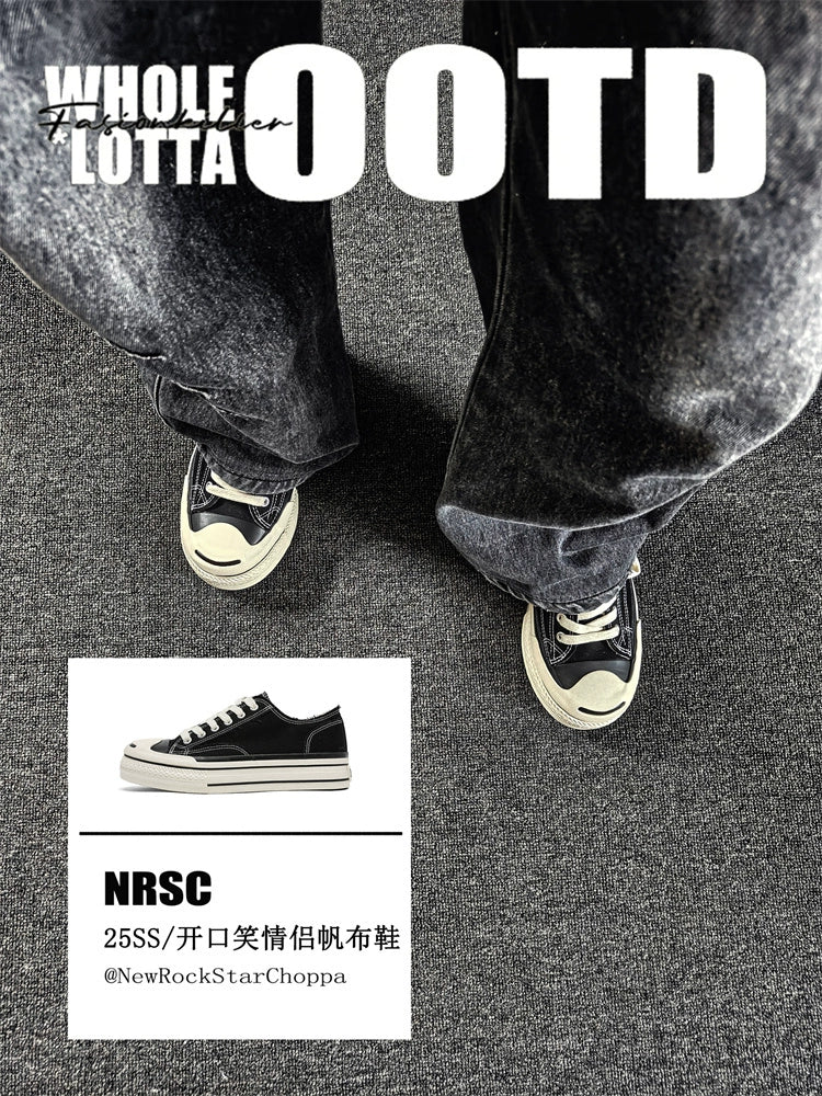 Newrockstarchoppa Classic Low-Top Canvas Skate Sneakers