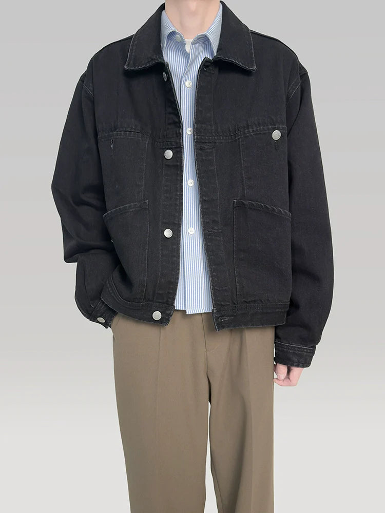 PLUS NO LOGO Washed Old Denim Jacket