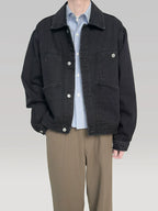 PLUS NO LOGO Washed Old Denim Jacket