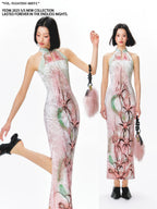 YEDM Retro Velvet Cheongsam Dress