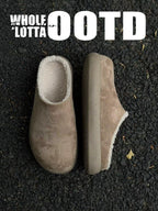 Newrockstarchoppa Thick-Sole Baotou Cotton Slippers