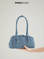 Dotlyn American Retro Rivet Shoulder Bag