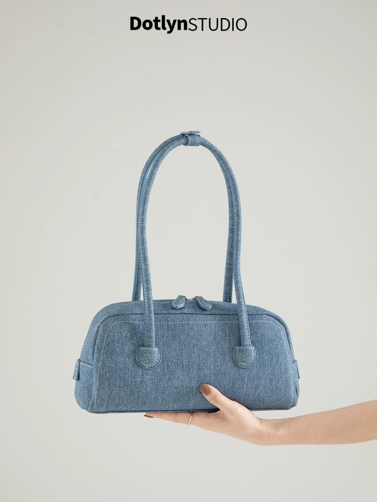 Dotlyn American Retro Rivet Shoulder Bag