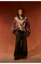 BJHG Contrasting Print Short Jacket