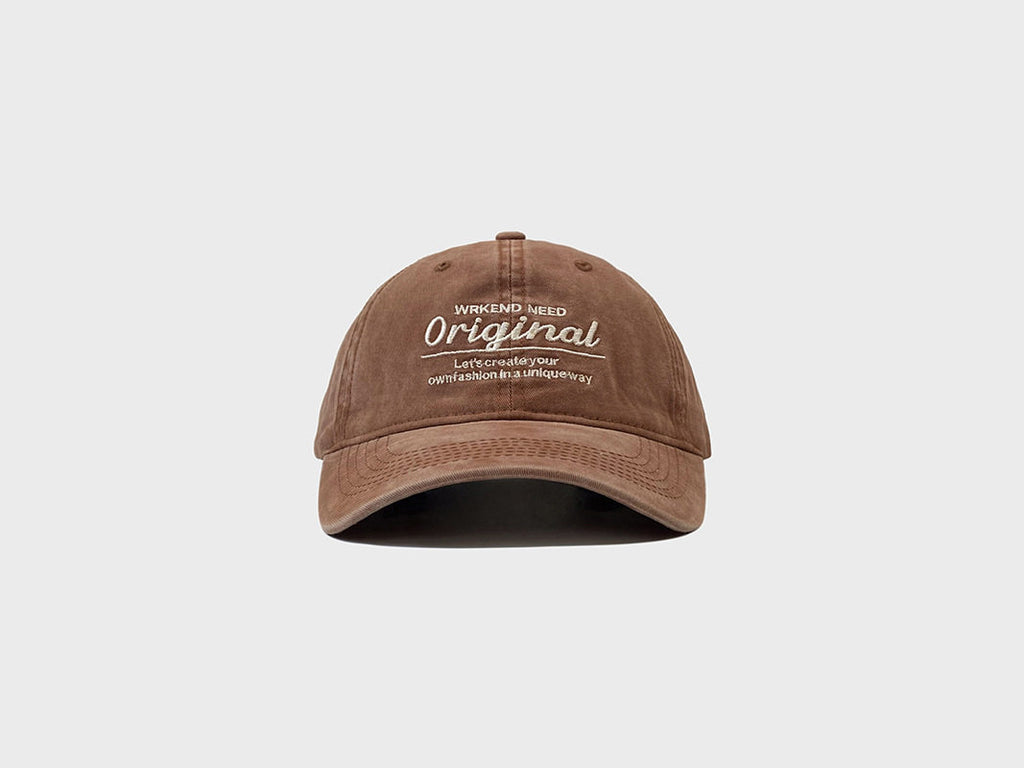SONDER SHOP Washed Old Letter Baseball Cap