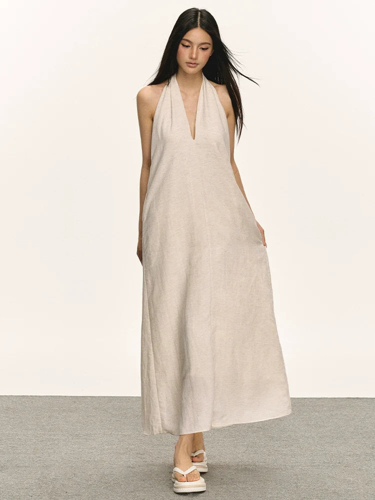 Anna Aneae Premium V-Neck Neck Dress