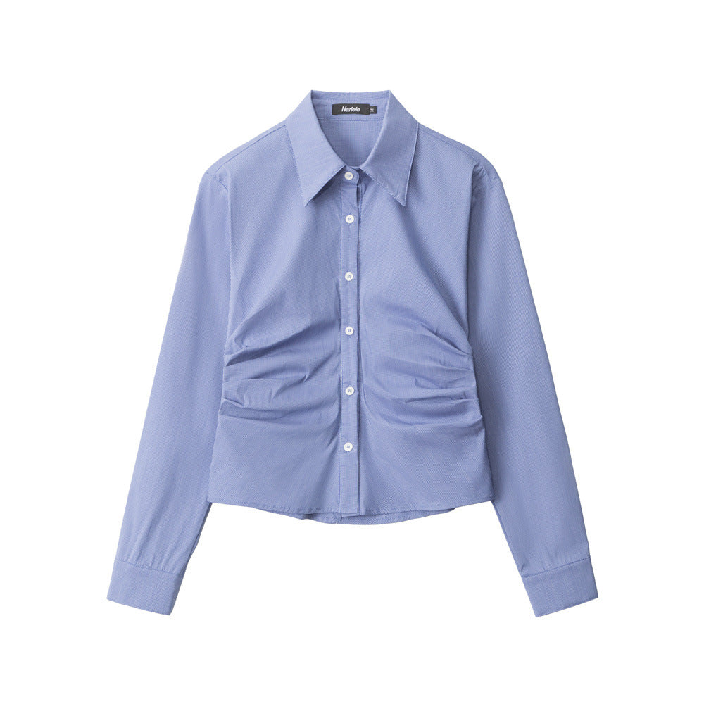 Nariele Slim Fit Skinny Waist Long Sleeve Shirt