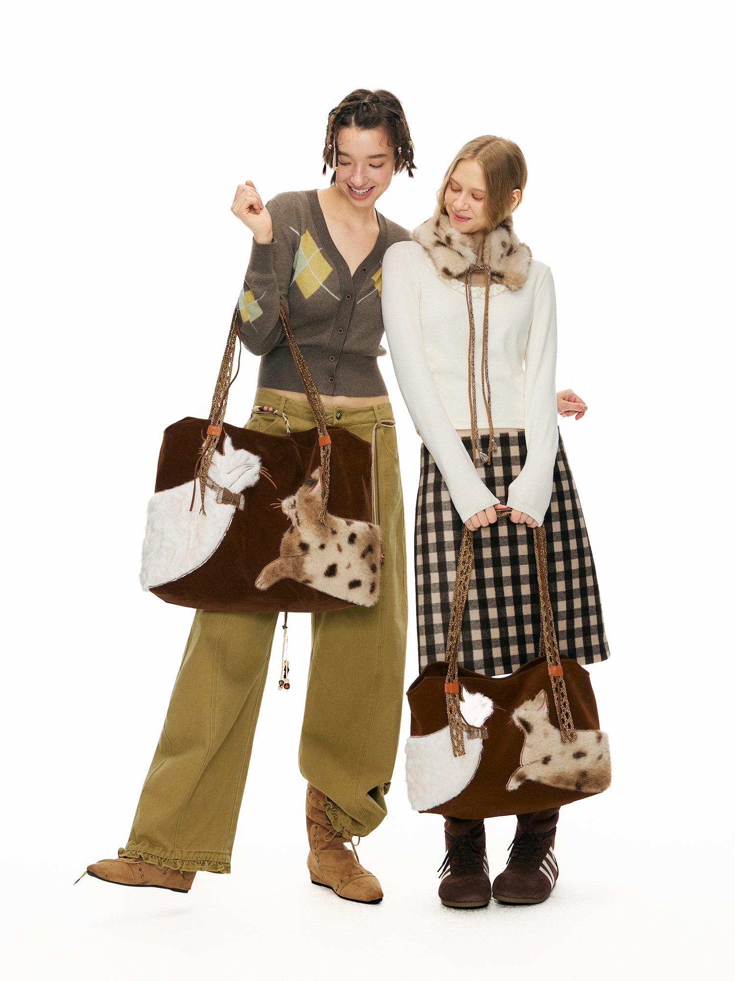 Outthe Blue "Follow Cat Dialogue" Tote Bag