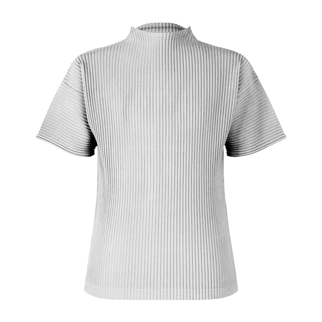 IMAGISM Non Miyake Pleated Half Turtleneck Short Sleeve JK123