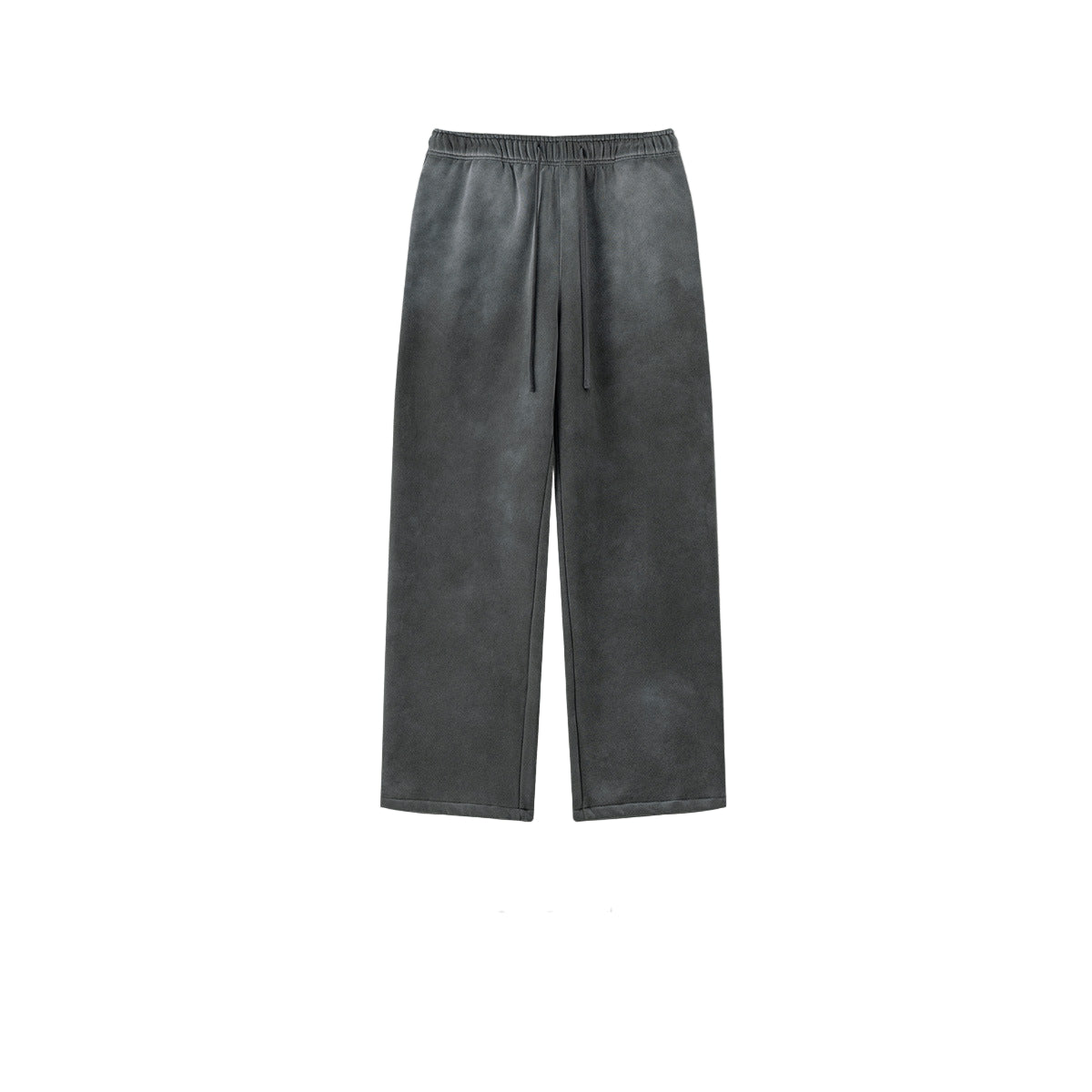 BE Retro Distressed Spray Dye Fleece Loose Hoodie Pants Set