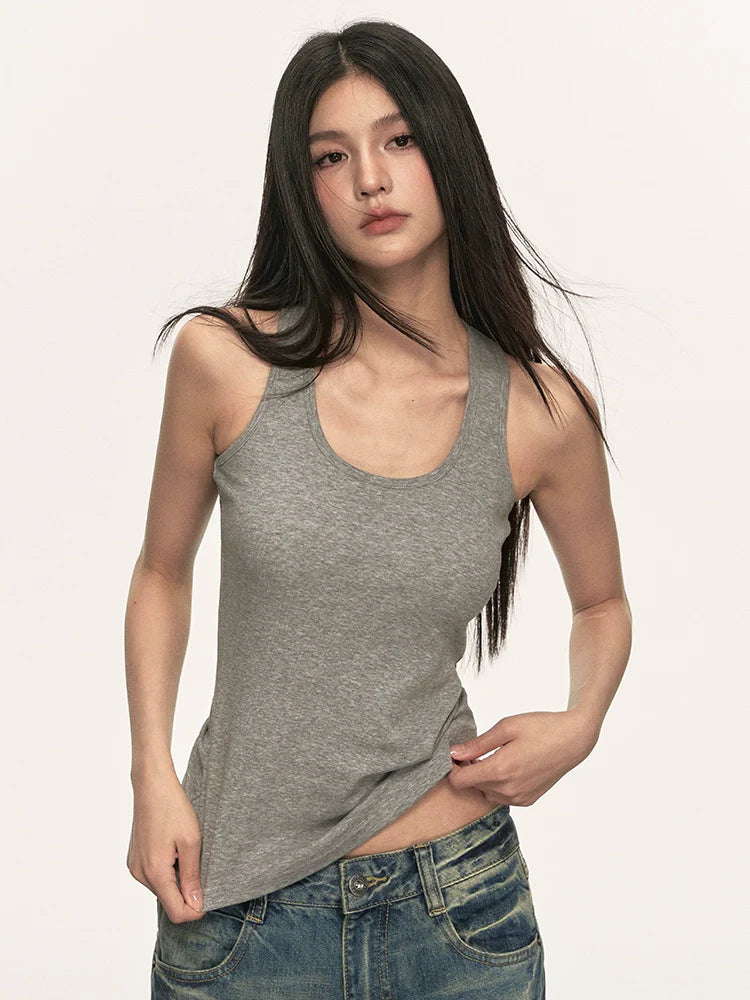 Anna Aneae Slim Fit Sleeveless Knitted Inner Suspender